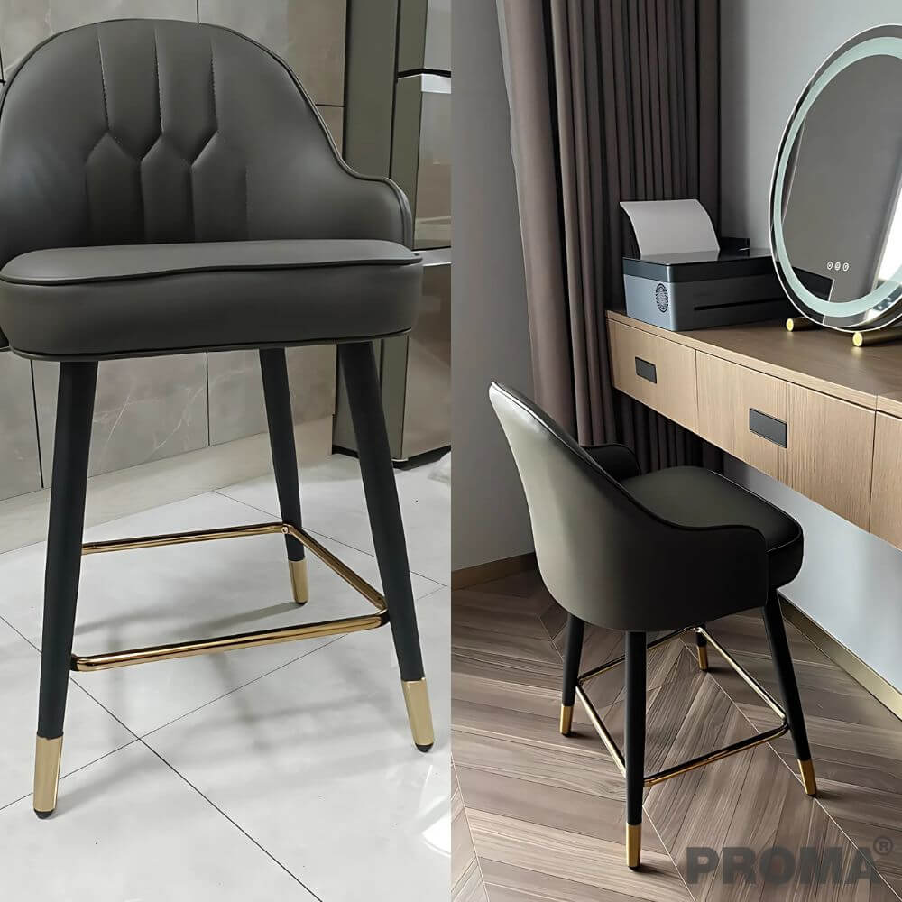  [Pre-order] เก้าอี้บาร์ทรงสูง สไตล์โมเดิร์น Proma-C-62 75 ซม. สีเทาเข้ม